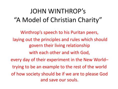 a model of christian charity summary|Iba pa.